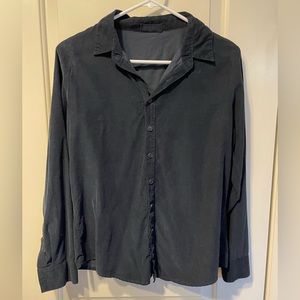 CP Shades fine-wale corduroy shirt in navy